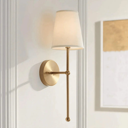 Wireless Rechargeable Brass Wall Sconce