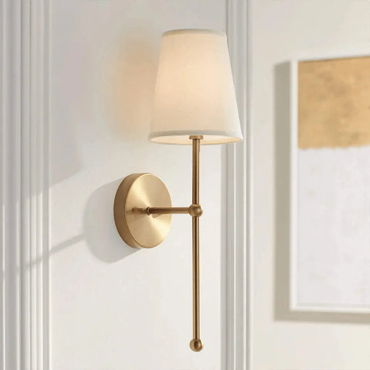 Wireless Rechargeable Brass Wall Sconce