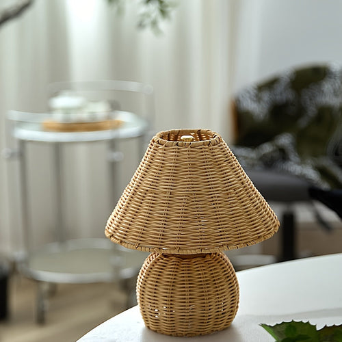 Woven Rattan Table Lamp