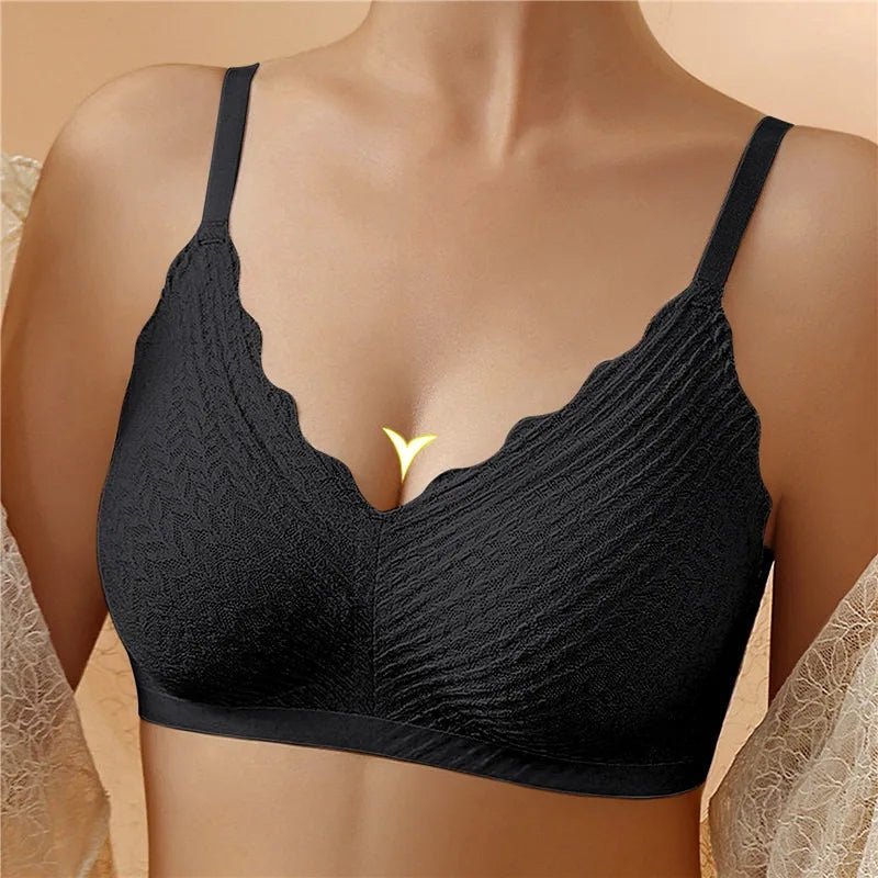 Yvette Scallop-Edge Lace Bralette
