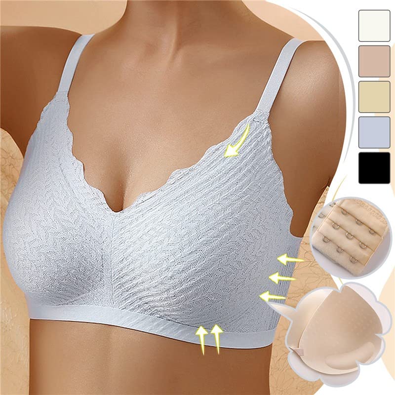 Yvette Scallop-Edge Lace Bralette