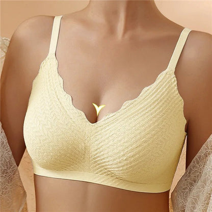 Yvette Scallop-Edge Lace Bralette