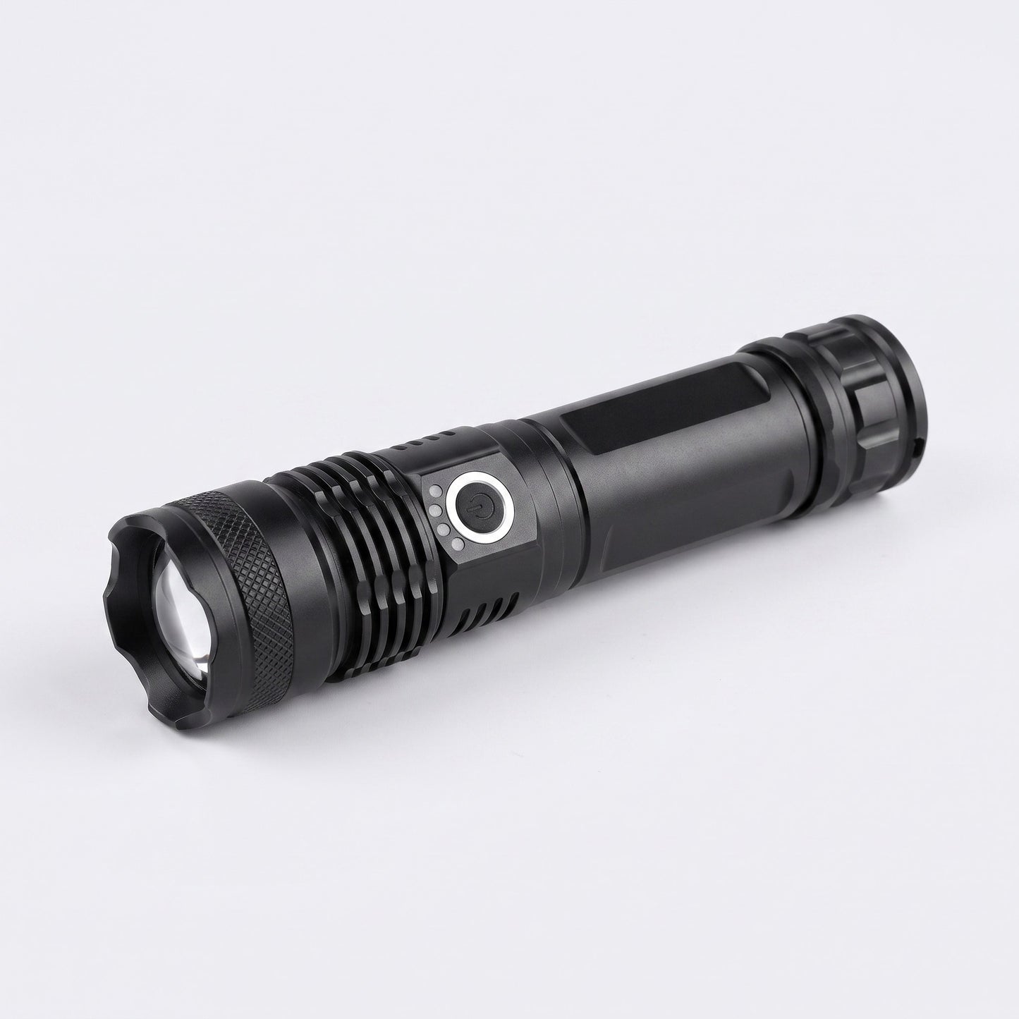 Zoomable USB-Rechargeable LED Tactical Flashlight